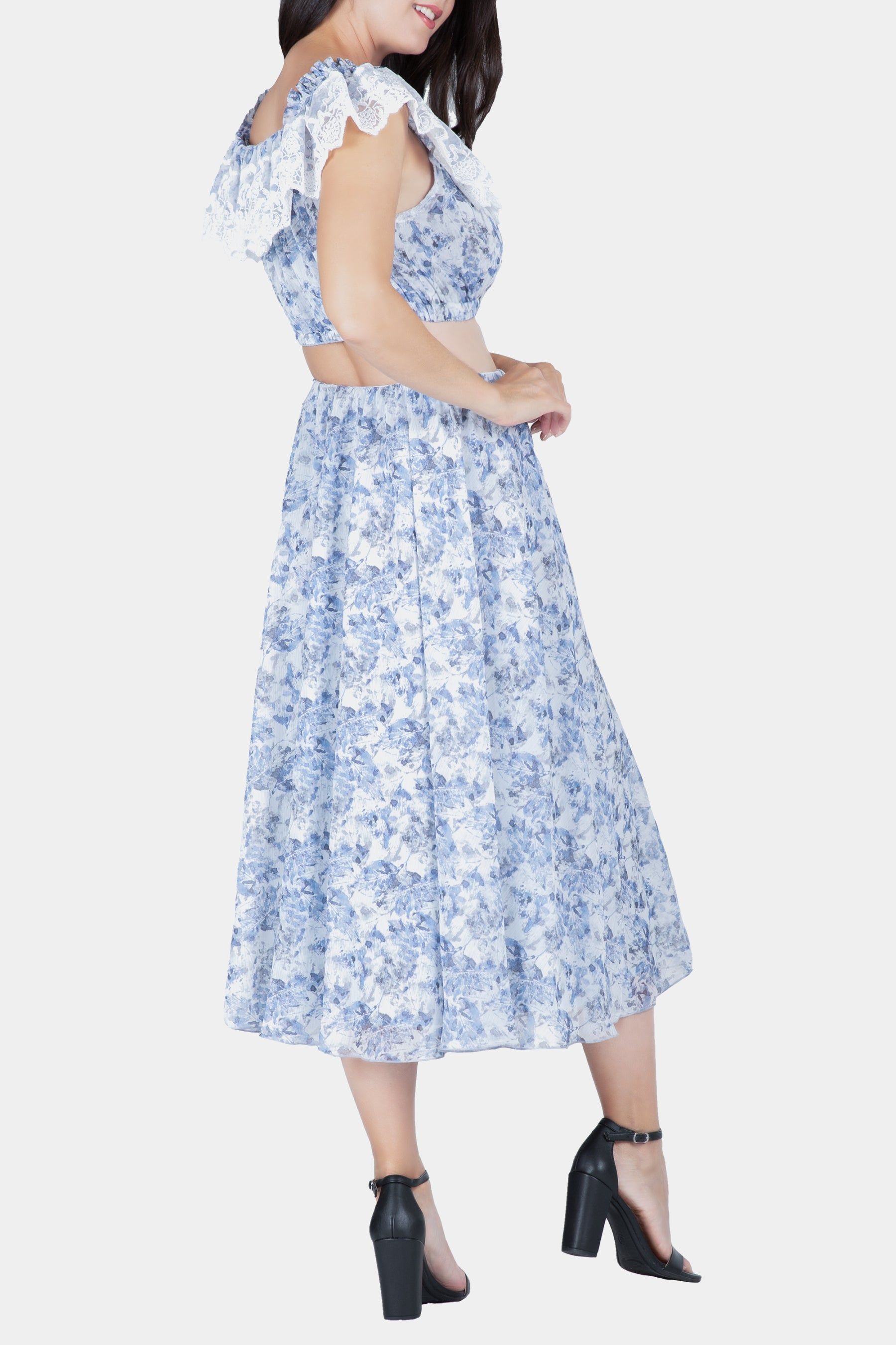Set Off-Shoulder Top With A-Line Skirt sold by Lord & Taylor product image thumbnail 2