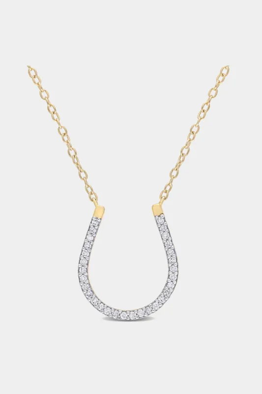 Diamond Horseshoe Necklace sold by Lord & Taylor