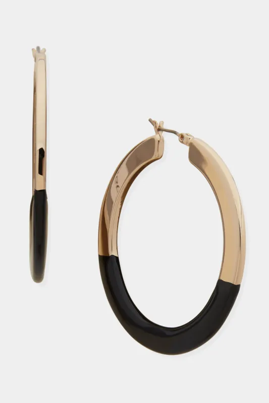 Enamel Hoop Earrings sold by Lord & Taylor