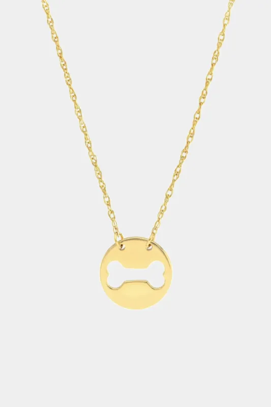 So You Cutout Dog Bone Mini Disc Necklace sold by Lord & Taylor