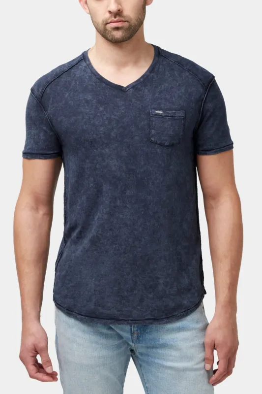 Kamiz Acid Wash Pocket T-Shirt sold by Lord & Taylor