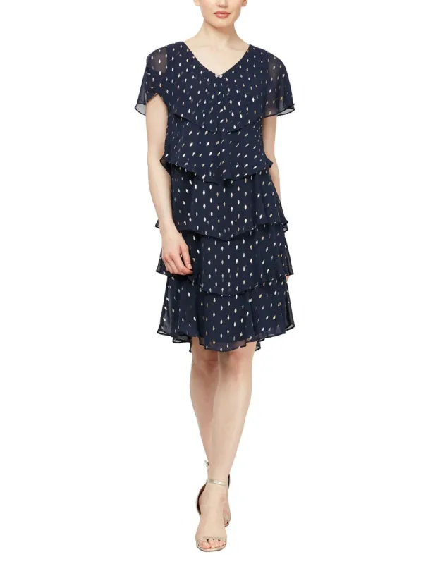 Short Sleeve Tier Dress sold by Lord & Taylor