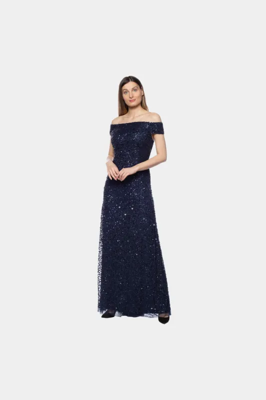 Beaded Off-Shoulder Dress sold by Lord & Taylor