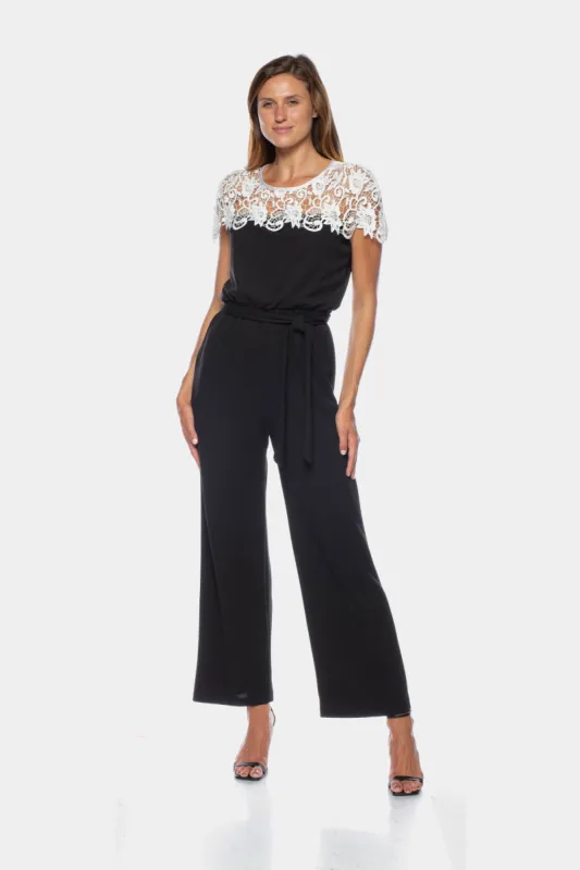 Lace Yoke Sleeve Jumpsuit sold by Lord & Taylor