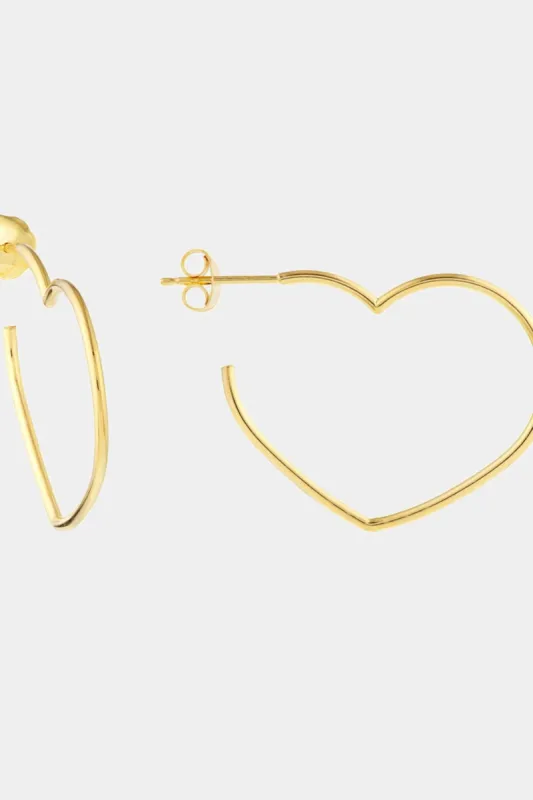 Tilted Open Heart Hoop Earrings sold by Lord & Taylor