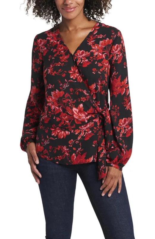 Long Sleeve Tie Front Victorian Blouse sold by Lord & Taylor