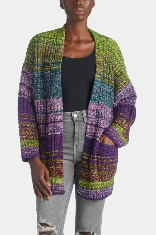 Ombre Marl Open Front Cardigan sold by Lord & Taylor