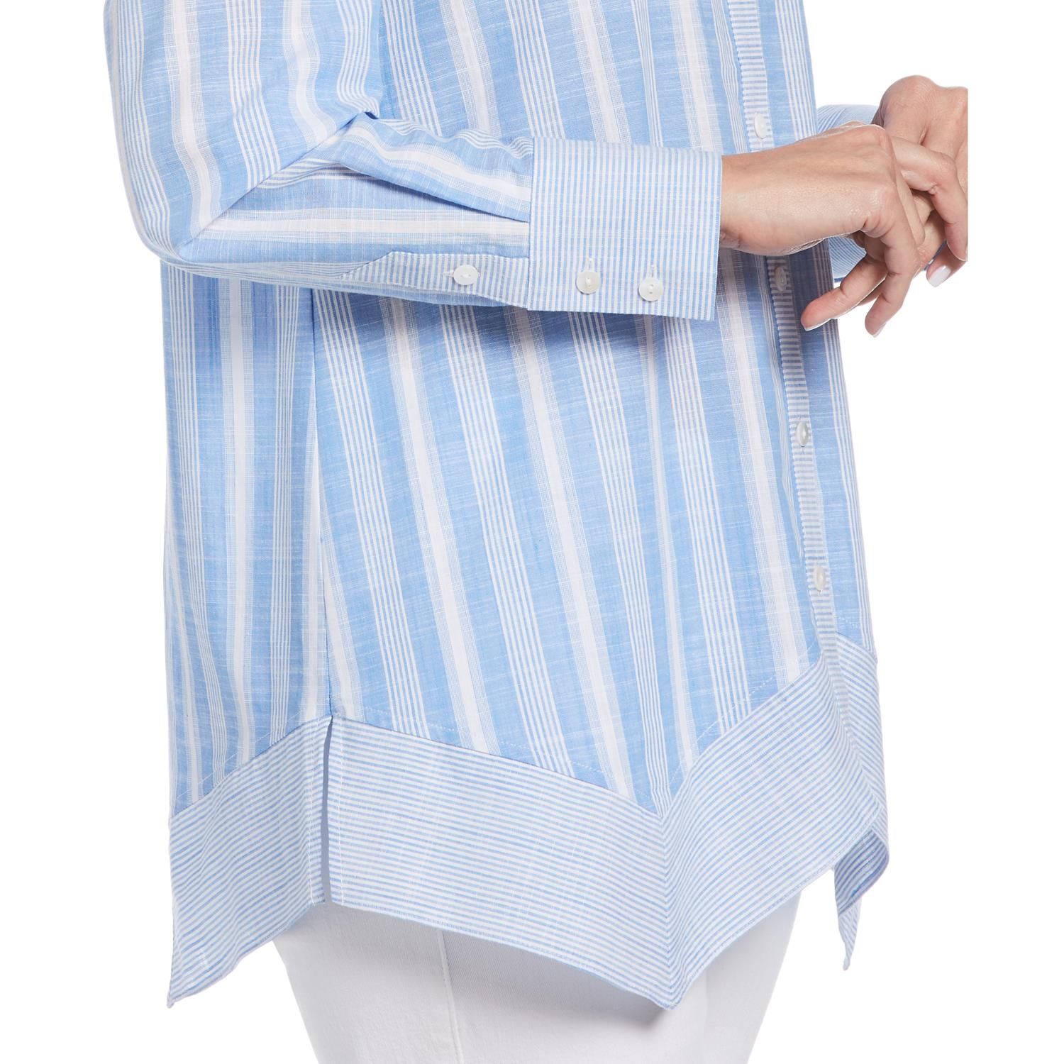 Mixed Stripe Button Down sold by Lord & Taylor product image thumbnail 2
