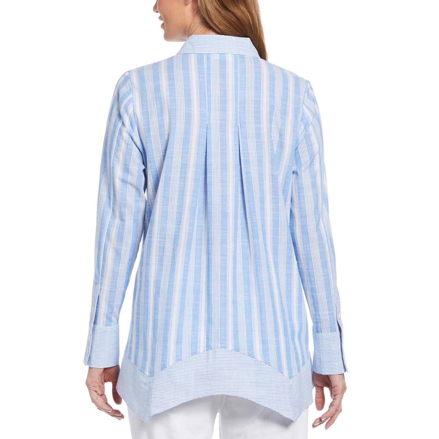 Mixed Stripe Button Down sold by Lord & Taylor product image thumbnail 3