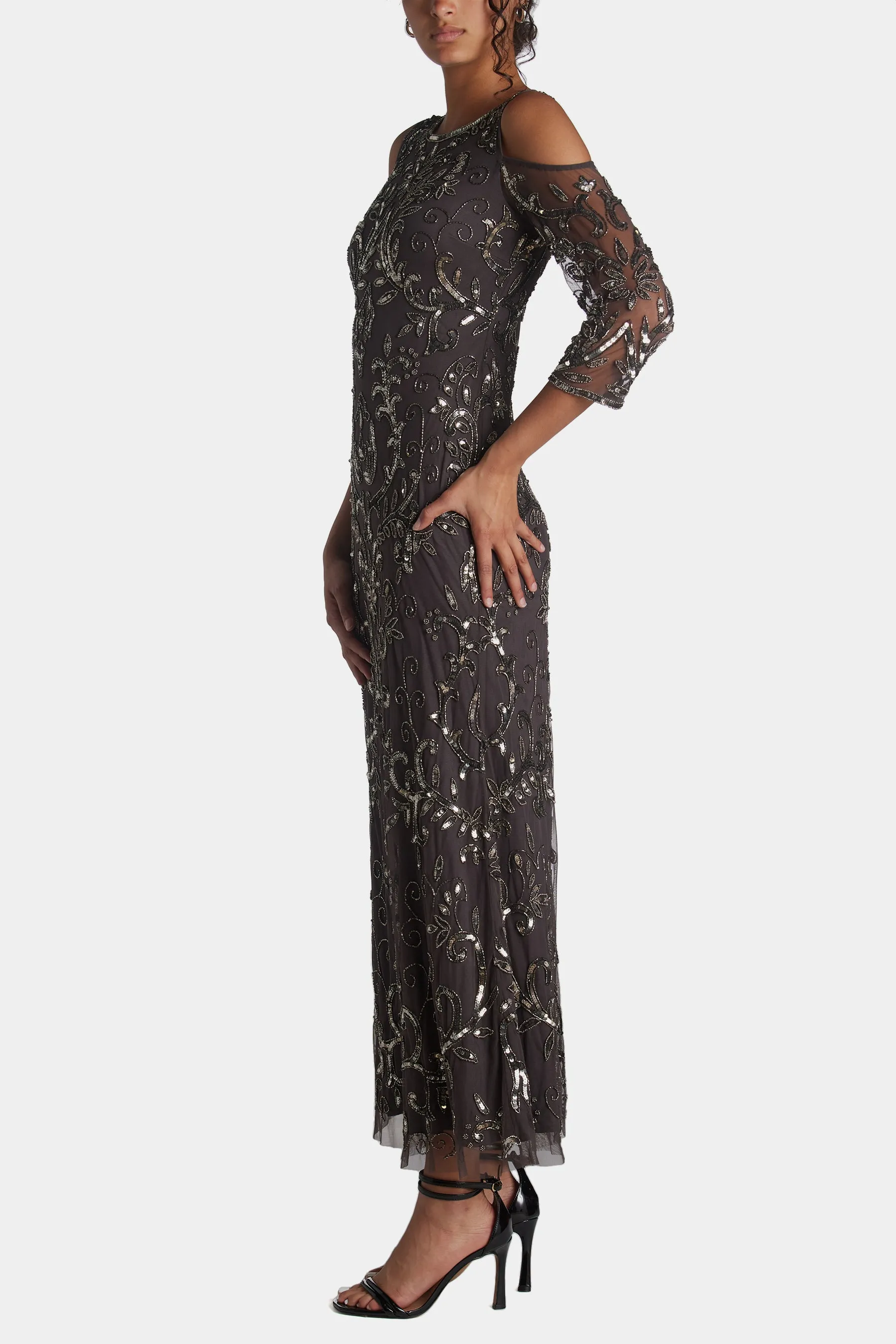 Cold Shoulder Maxi Dress sold by Lord & Taylor product image thumbnail 5