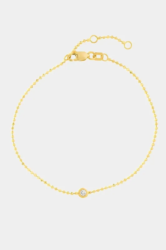 Diamond Cut Adjustable Beaded Chain Bracelet sold by Lord & Taylor