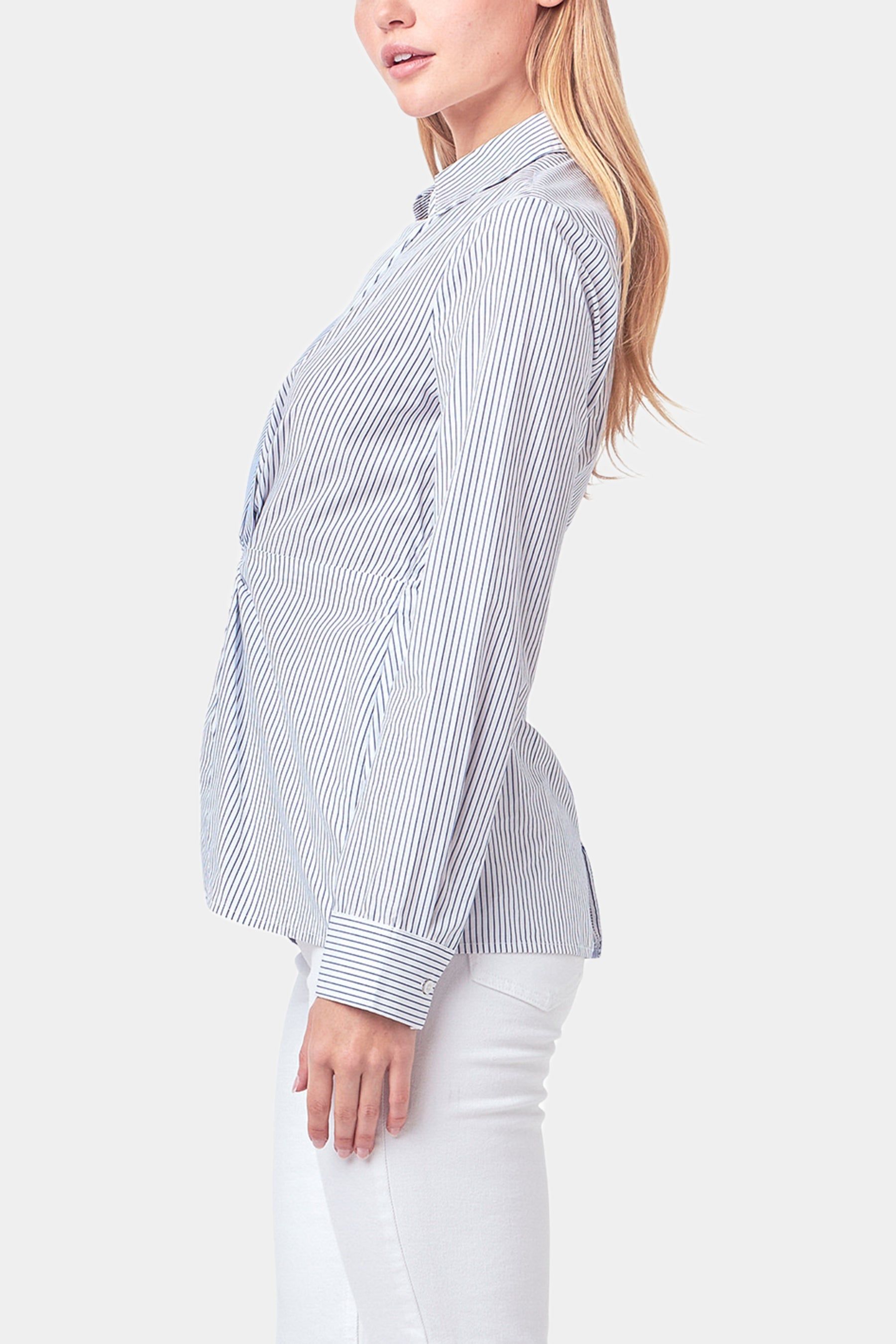 Striped Combo Twist Front Shirt sold by Lord & Taylor product image thumbnail 3