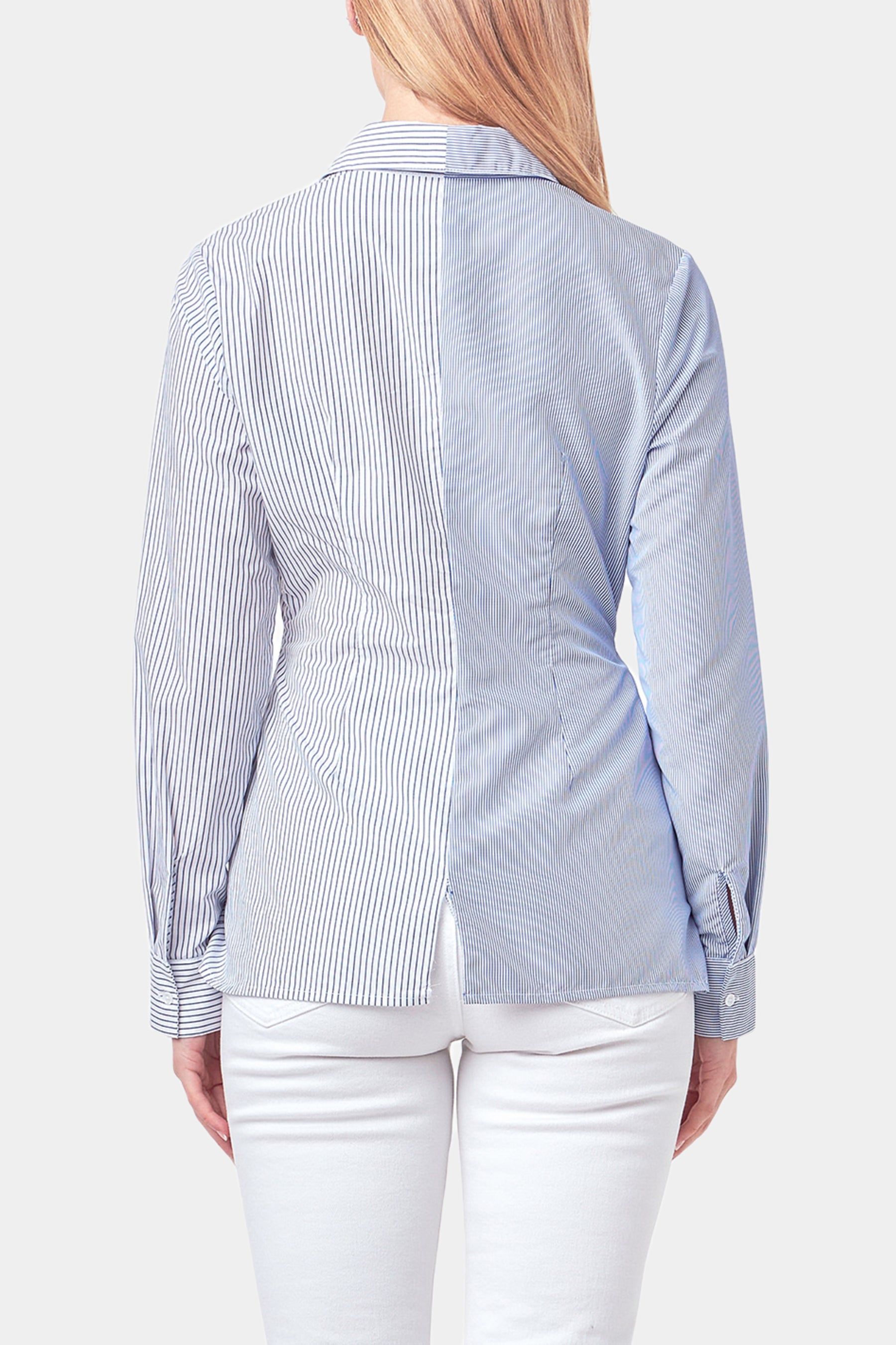 Striped Combo Twist Front Shirt sold by Lord & Taylor product image thumbnail 4