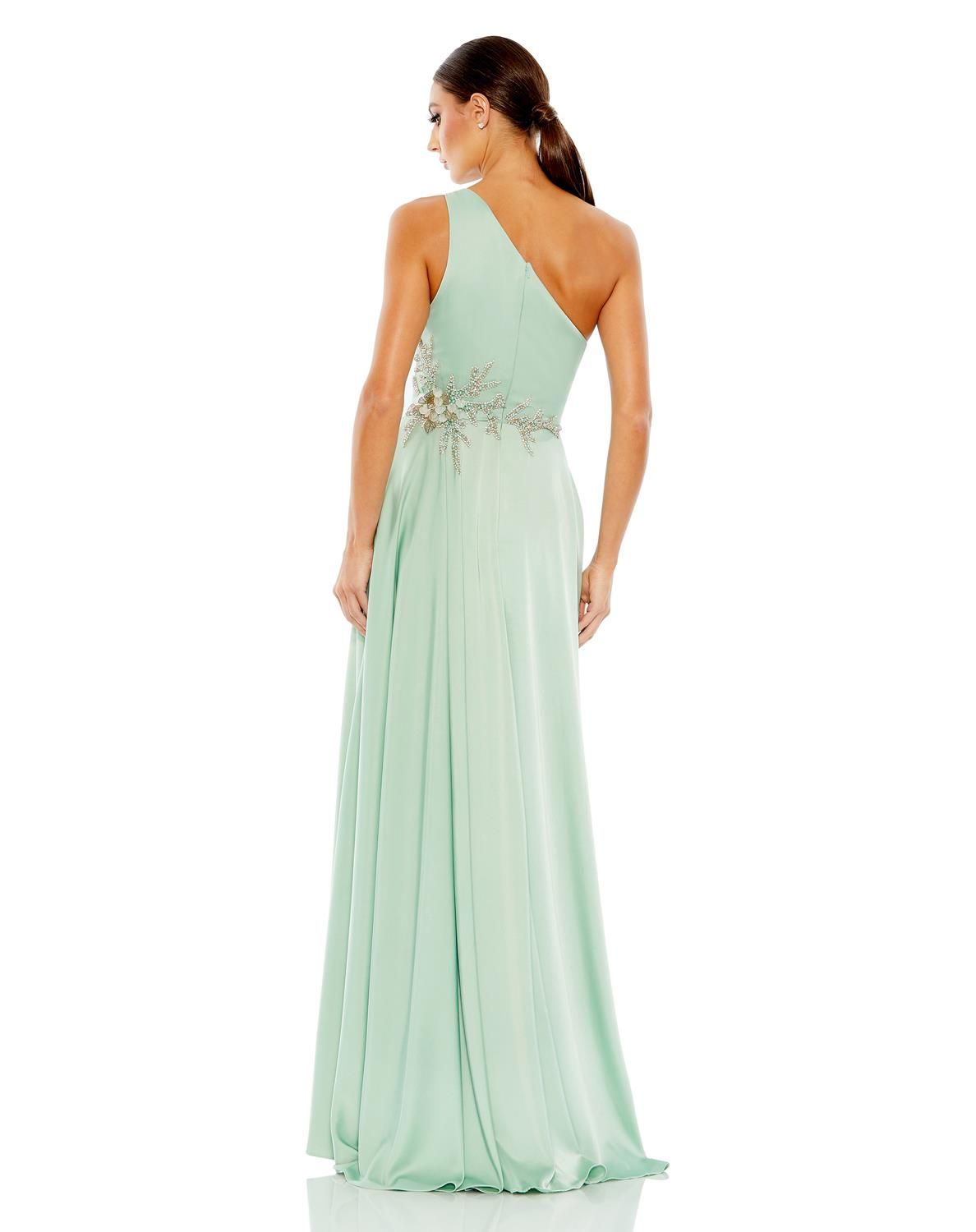 Embellished One Shoulder Asymmetrical Gown sold by Lord & Taylor product image thumbnail 2