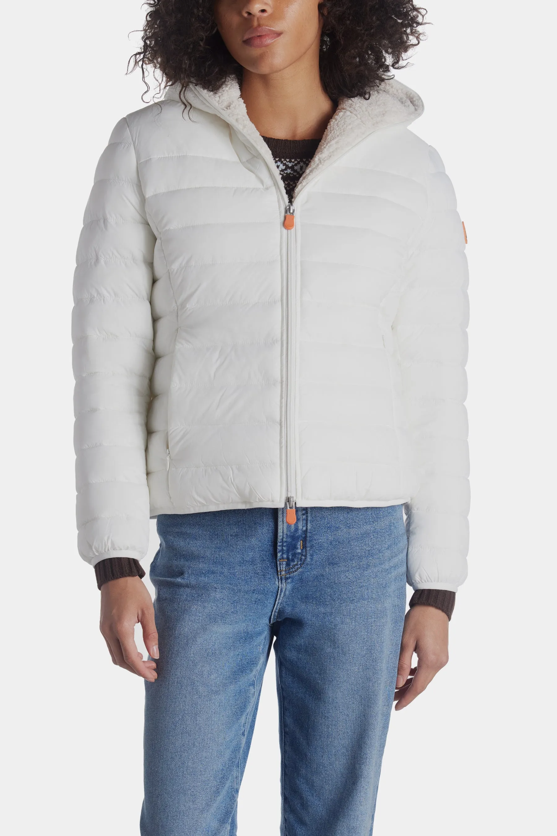 Gwen Hooded Sherpa sold by Lord & Taylor