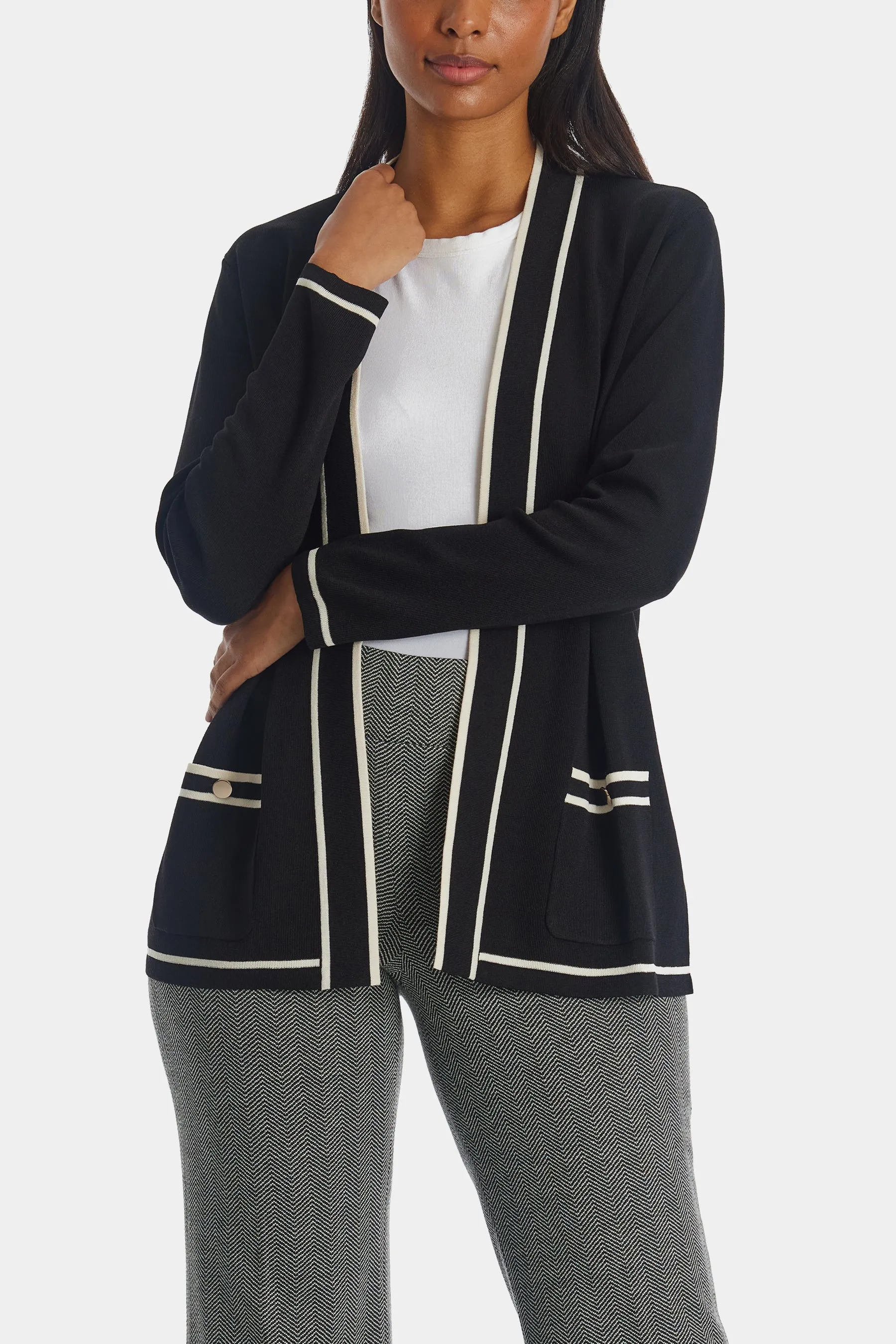 Malibu Colorblock Cardigan sold by Lord & Taylor product image thumbnail 4