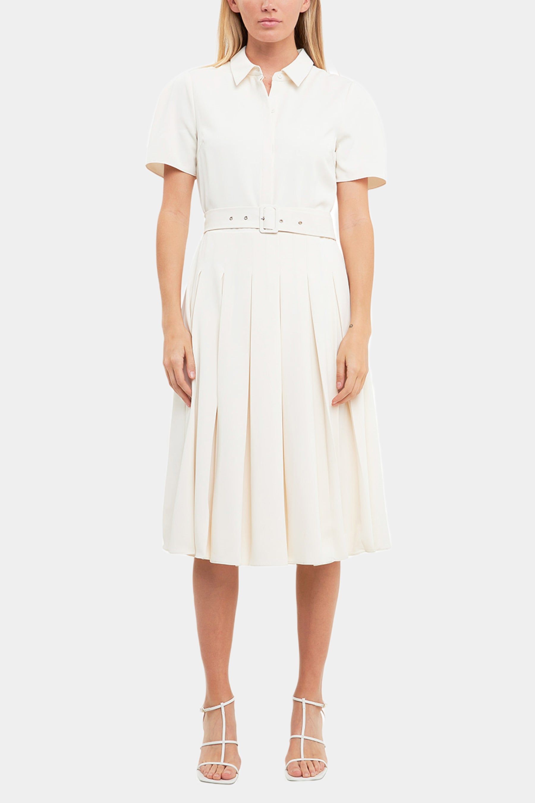Pleated Collared Midi Dress sold by Lord & Taylor