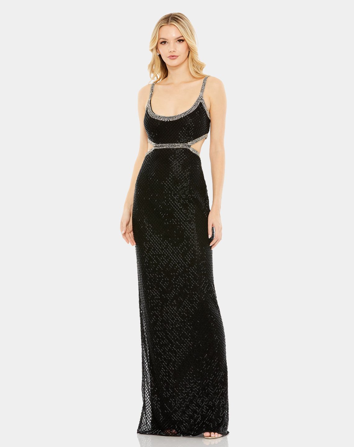 Beaded Open Back Cut-Out Gown sold by Lord & Taylor
