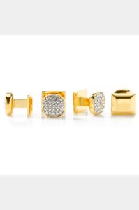 Stainless Steel Pave Crystal Stud Set sold by Lord & Taylor