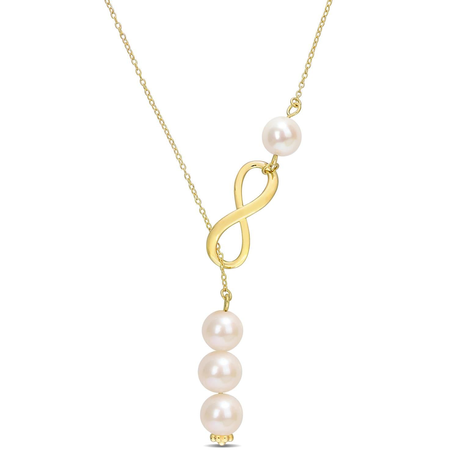 Freshwater Cultured Pearl Infinity Necklace sold by Lord & Taylor product image thumbnail 7
