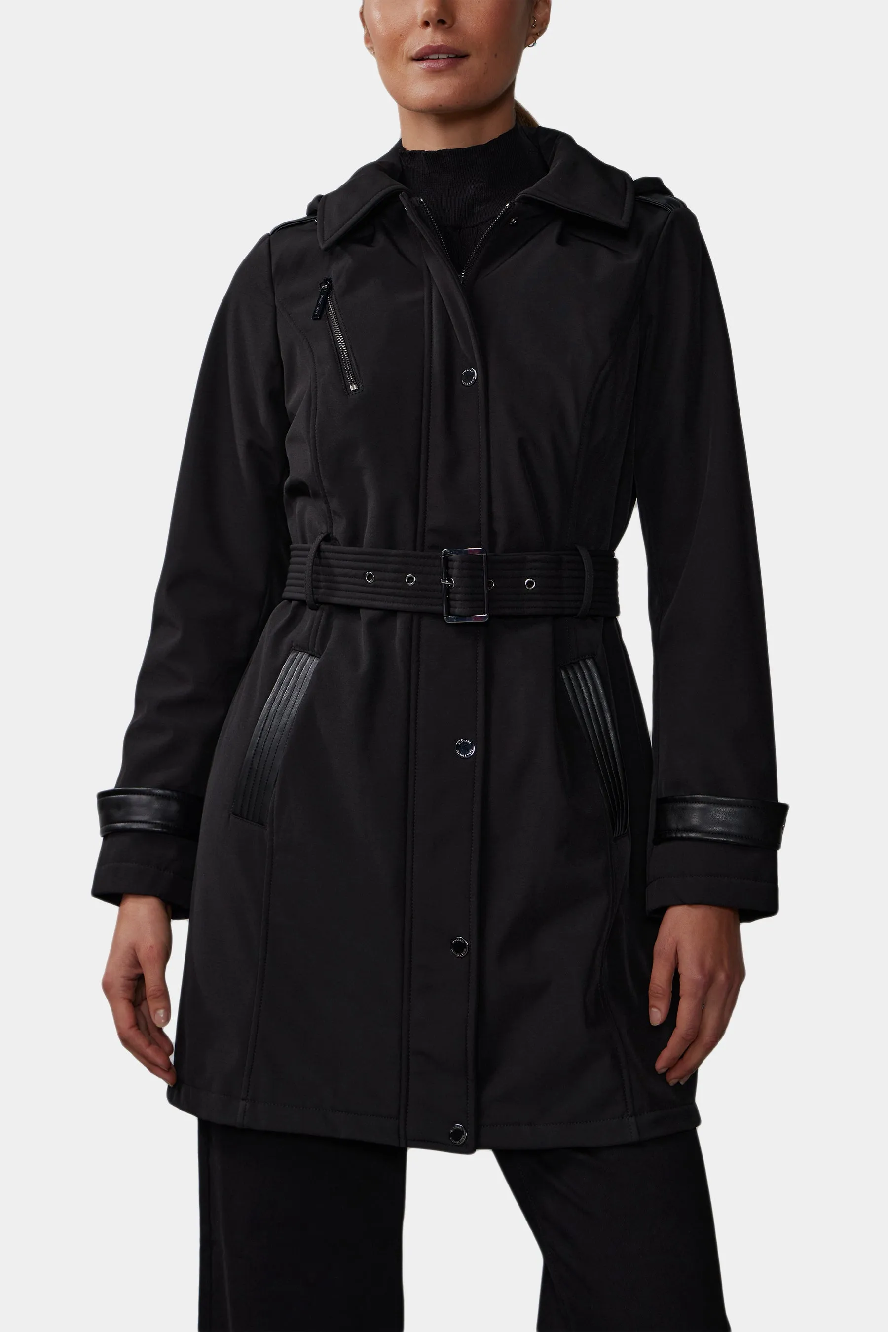 Softshell Belted Jacket sold by Lord & Taylor product image thumbnail 4