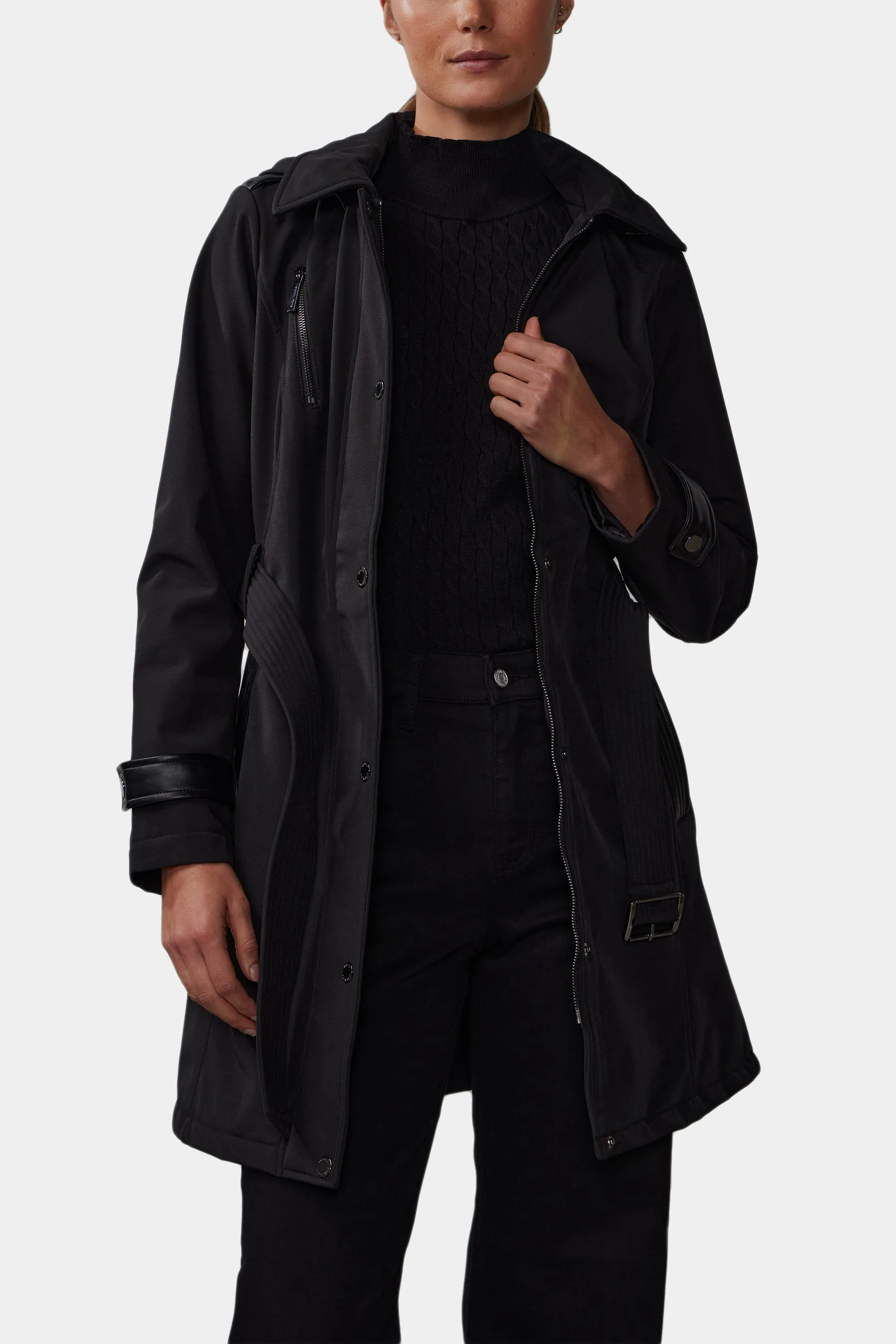 Softshell Belted Jacket sold by Lord & Taylor