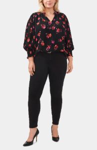 Pleated Sleeve Smocked Detail Blouse sold by Lord & Taylor