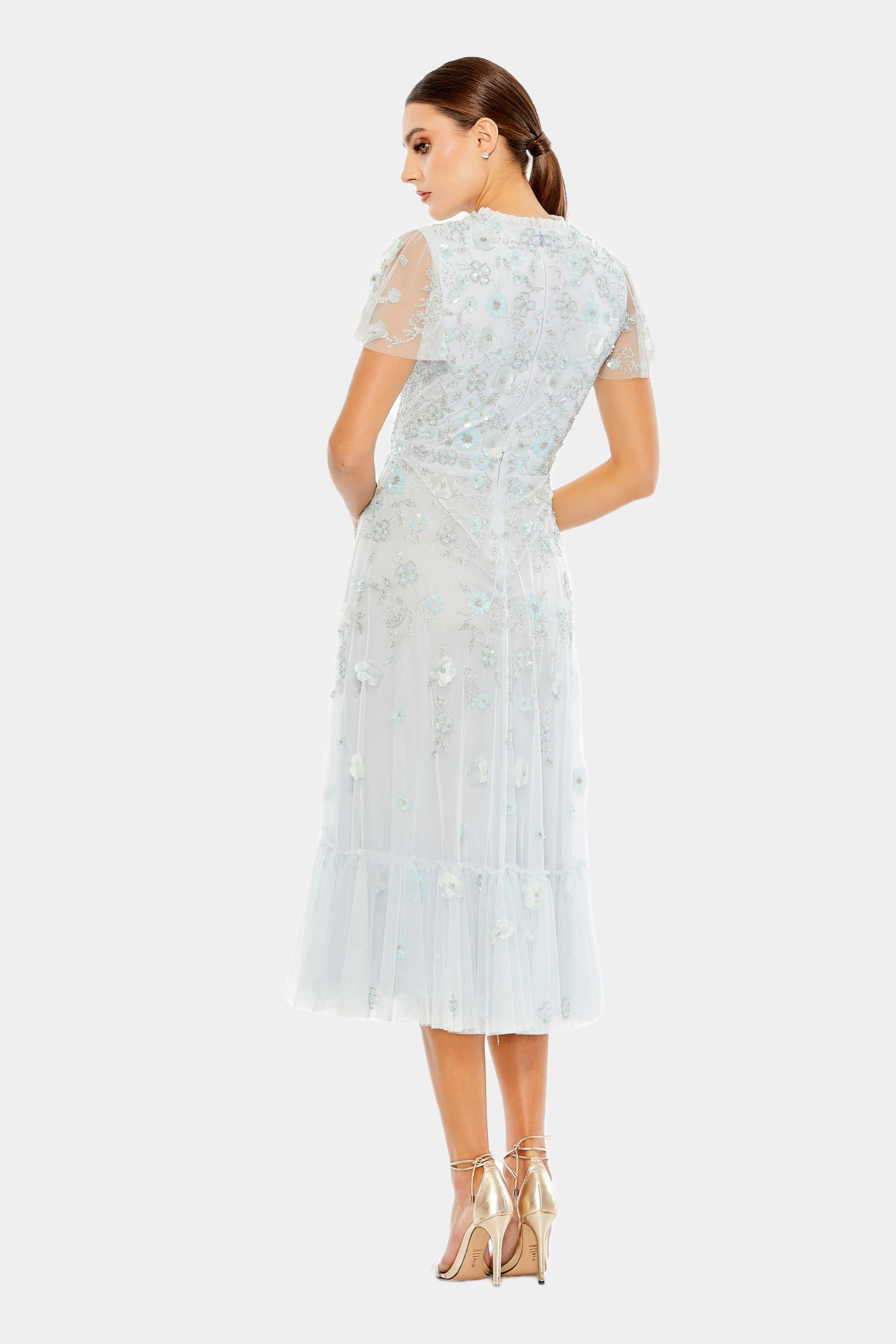 Embellished High Neck Cap Sleeve A-Line Dress sold by Lord & Taylor product image thumbnail 3