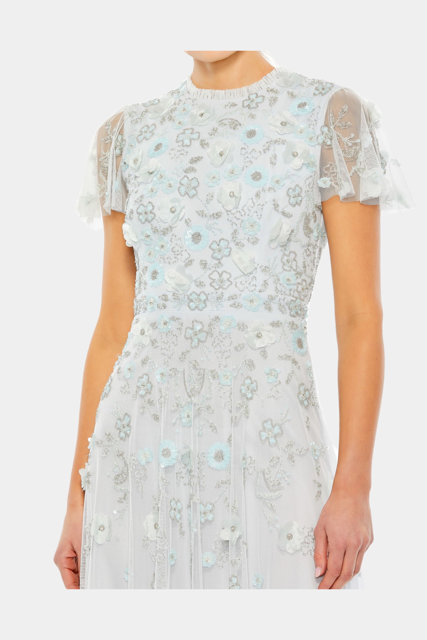 Embellished High Neck Cap Sleeve A-Line Dress sold by Lord & Taylor product image thumbnail 4
