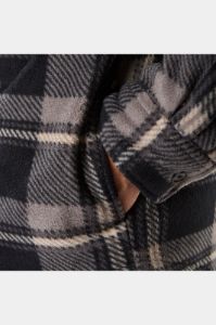 Sherpa-Lined Plaid Fleece Shirt Jacket sold by Lord & Taylor
