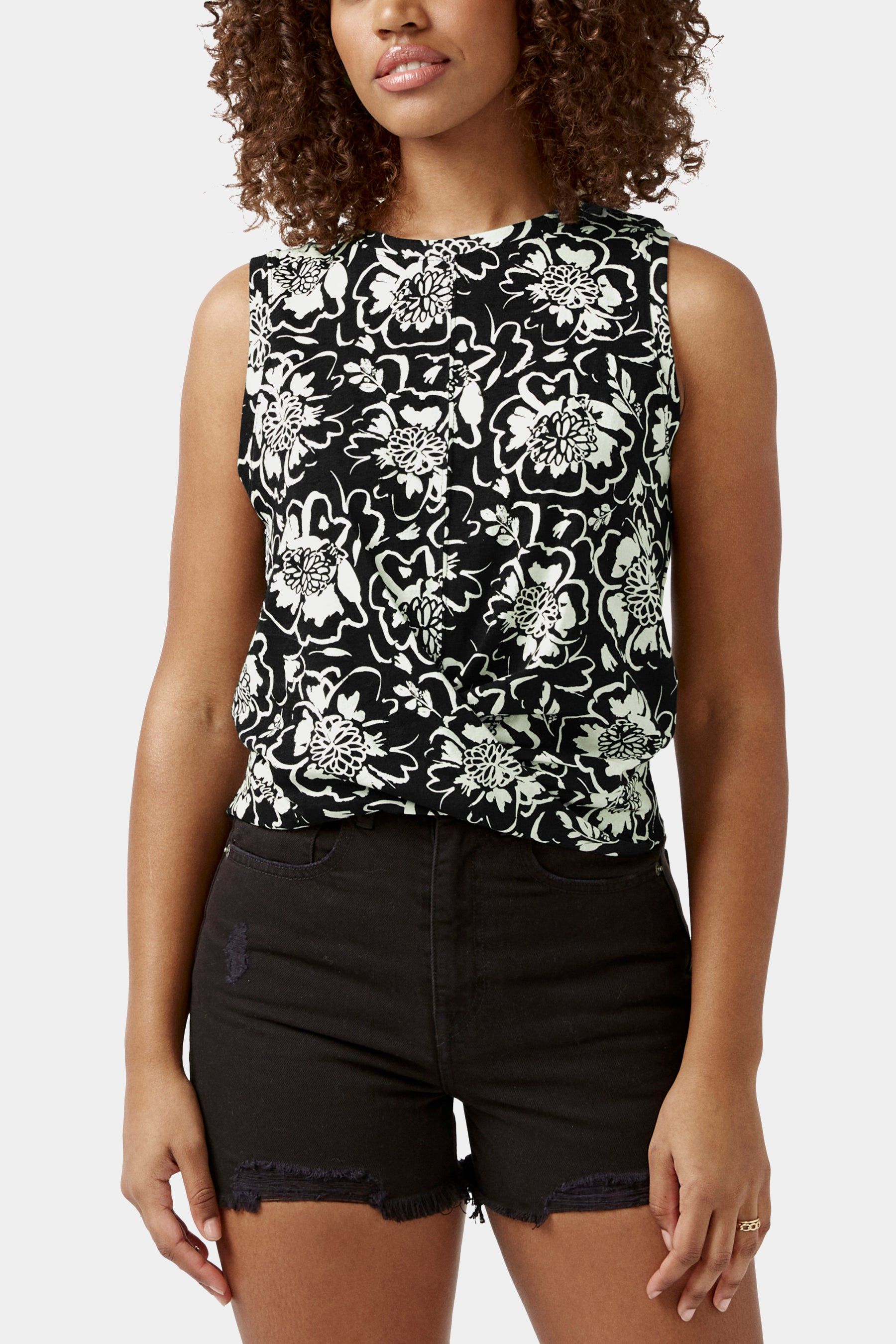 Karissa Cross Front Tank Top sold by Lord & Taylor