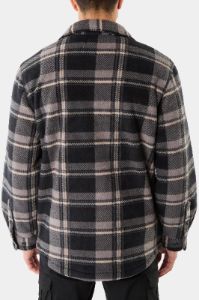 Sherpa-Lined Plaid Fleece Shirt Jacket sold by Lord & Taylor