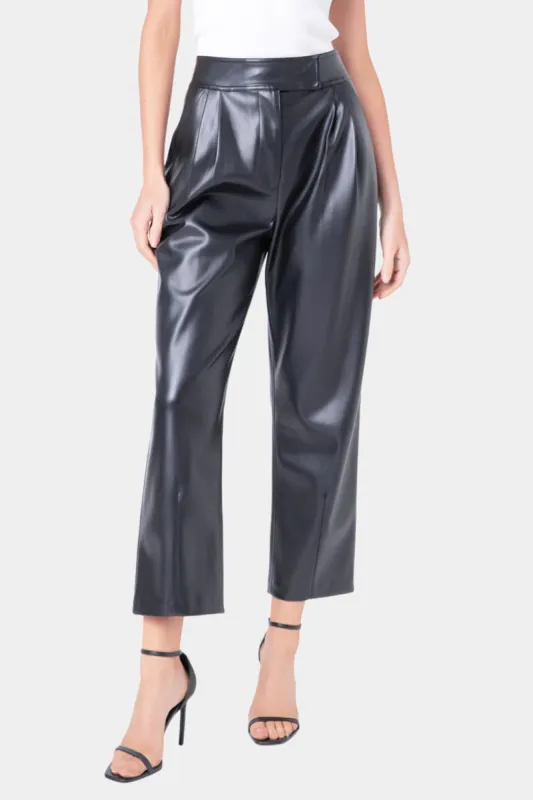 Faux Leather Pleated Pants sold by Lord & Taylor