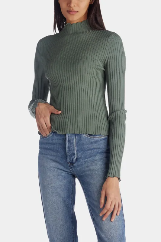 Evie High Neck Blouse sold by Lord & Taylor