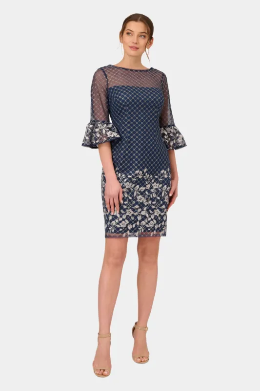 Border Embroidery Sheath Dress sold by Lord & Taylor
