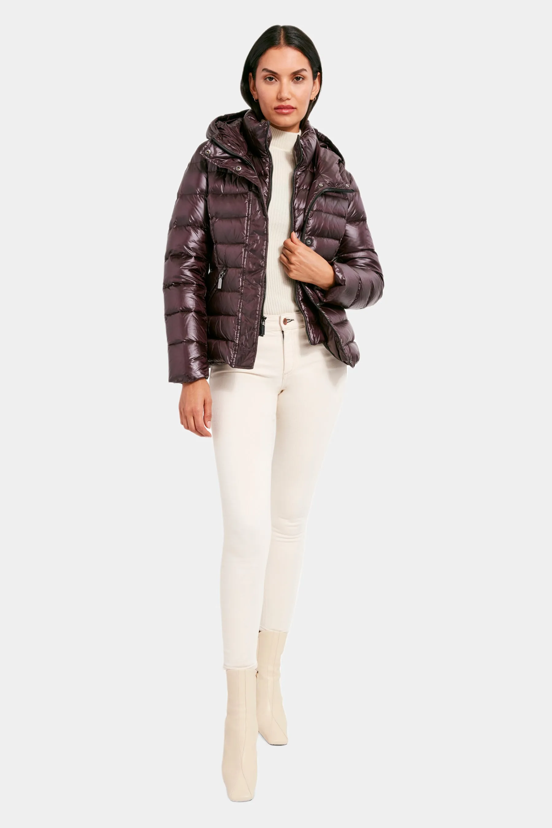 Kimmy High-Shine Puffer sold by Lord & Taylor product image thumbnail 5