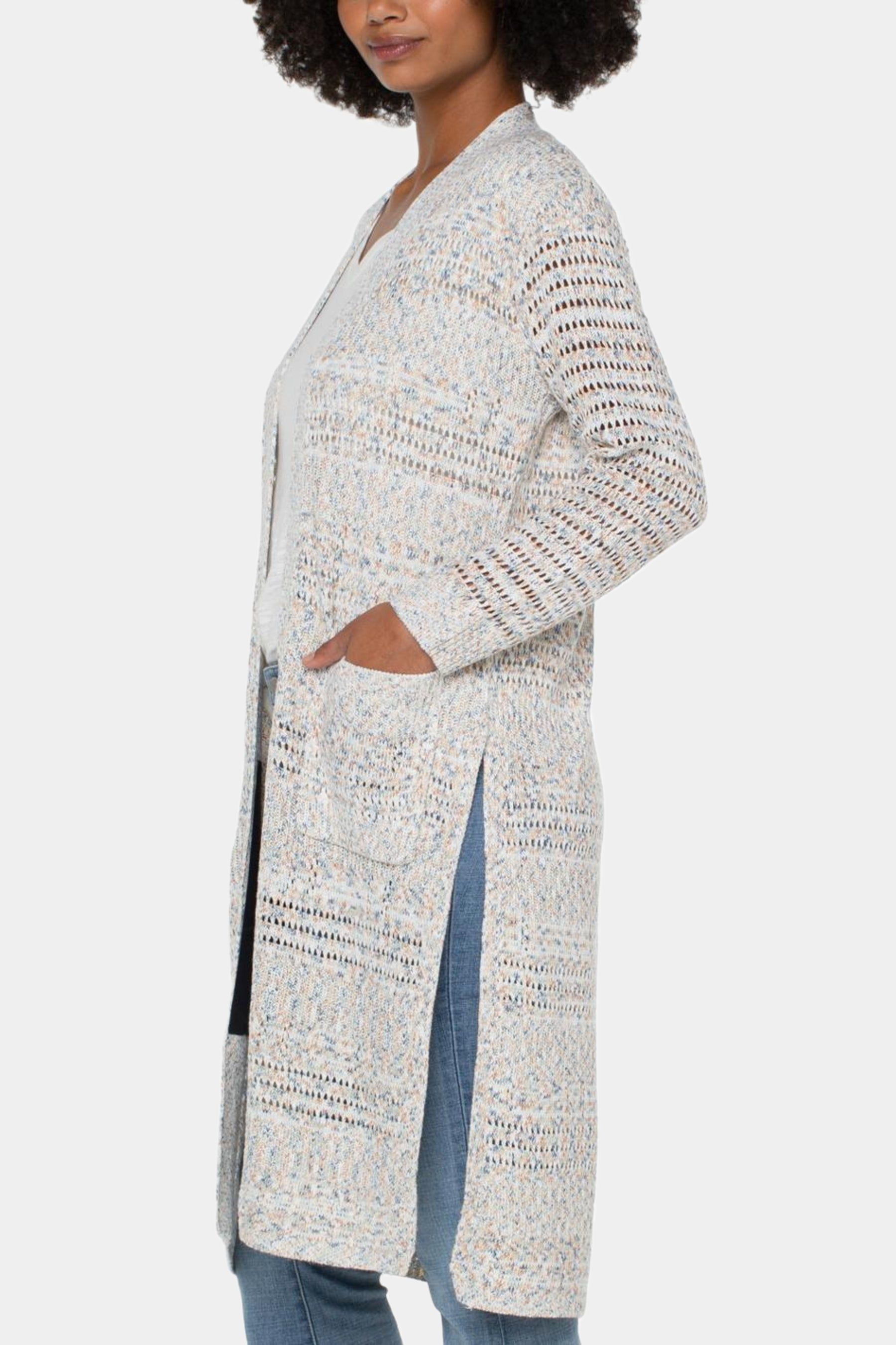 Long Line Cardigan sold by Lord & Taylor product image thumbnail 3