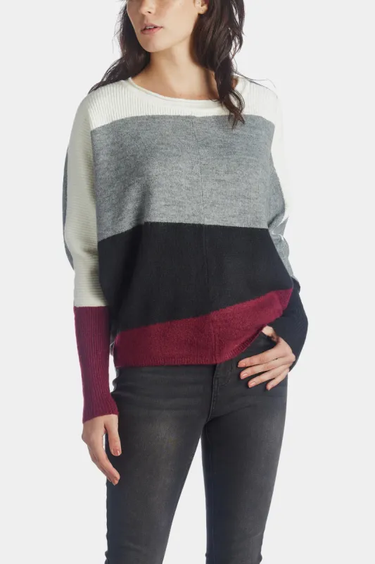 Color Block Crew Neck Sweater sold by Lord & Taylor