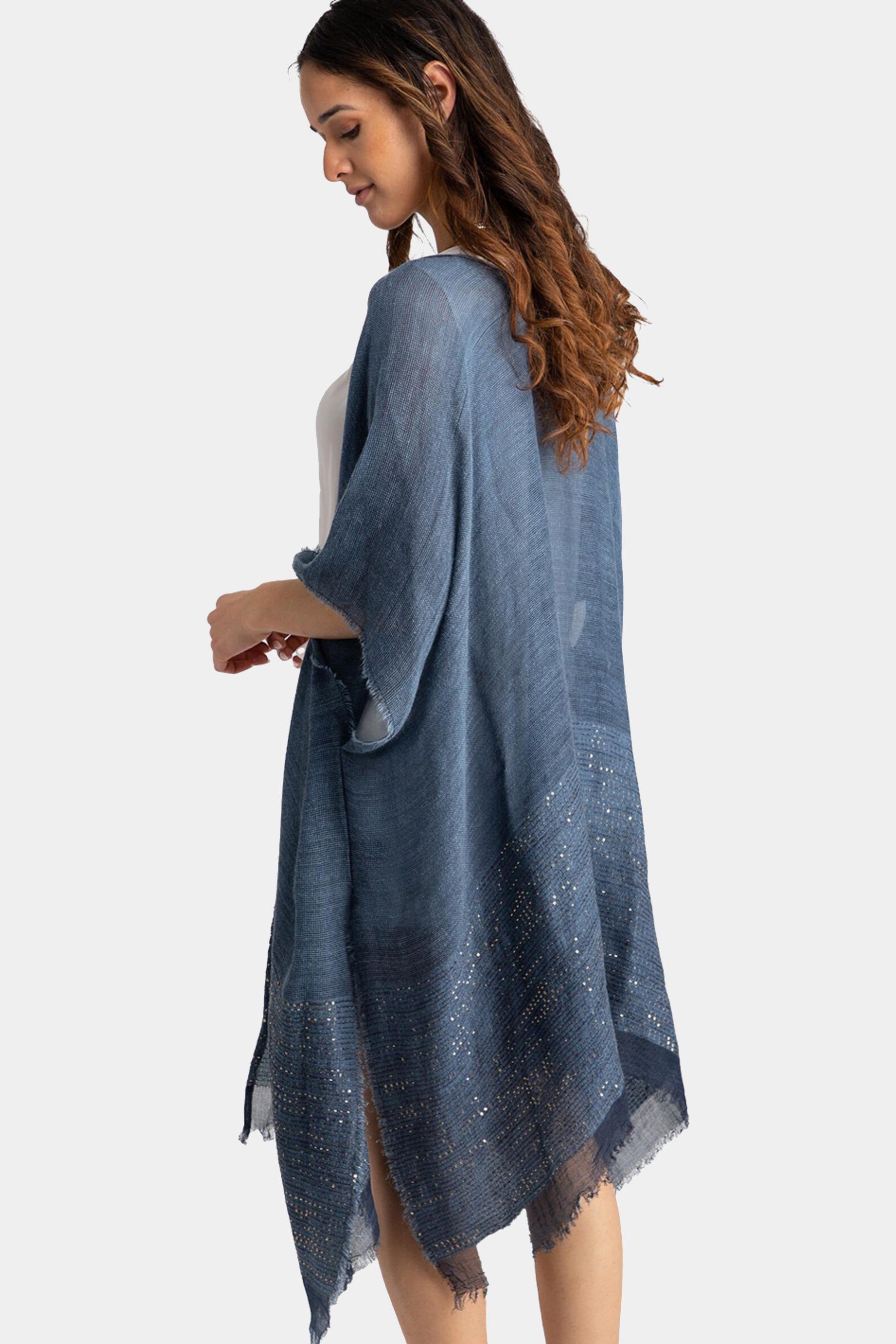 Shimmer Lightweight Ruana sold by Lord & Taylor product image thumbnail 8