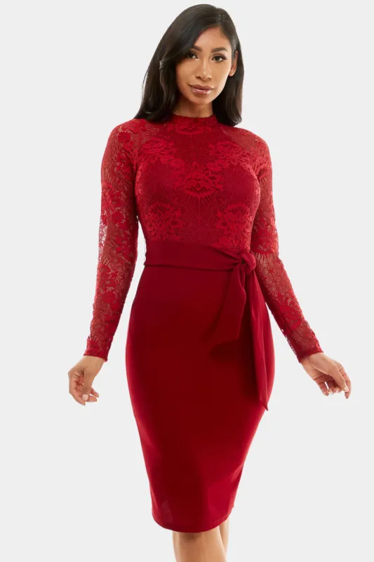 Lace Bodice Pencil Dress sold by Lord & Taylor