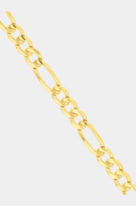 14K Gold Concave Figaro Chain Bracelet sold by Lord & Taylor