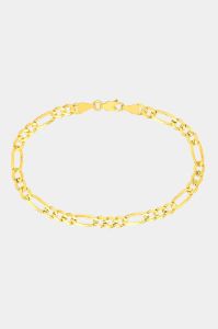 14K Gold Concave Figaro Chain Bracelet sold by Lord & Taylor