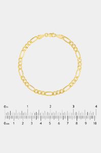 14K Gold Concave Figaro Chain Bracelet sold by Lord & Taylor