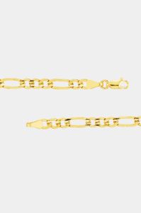 14K Gold Concave Figaro Chain Bracelet sold by Lord & Taylor