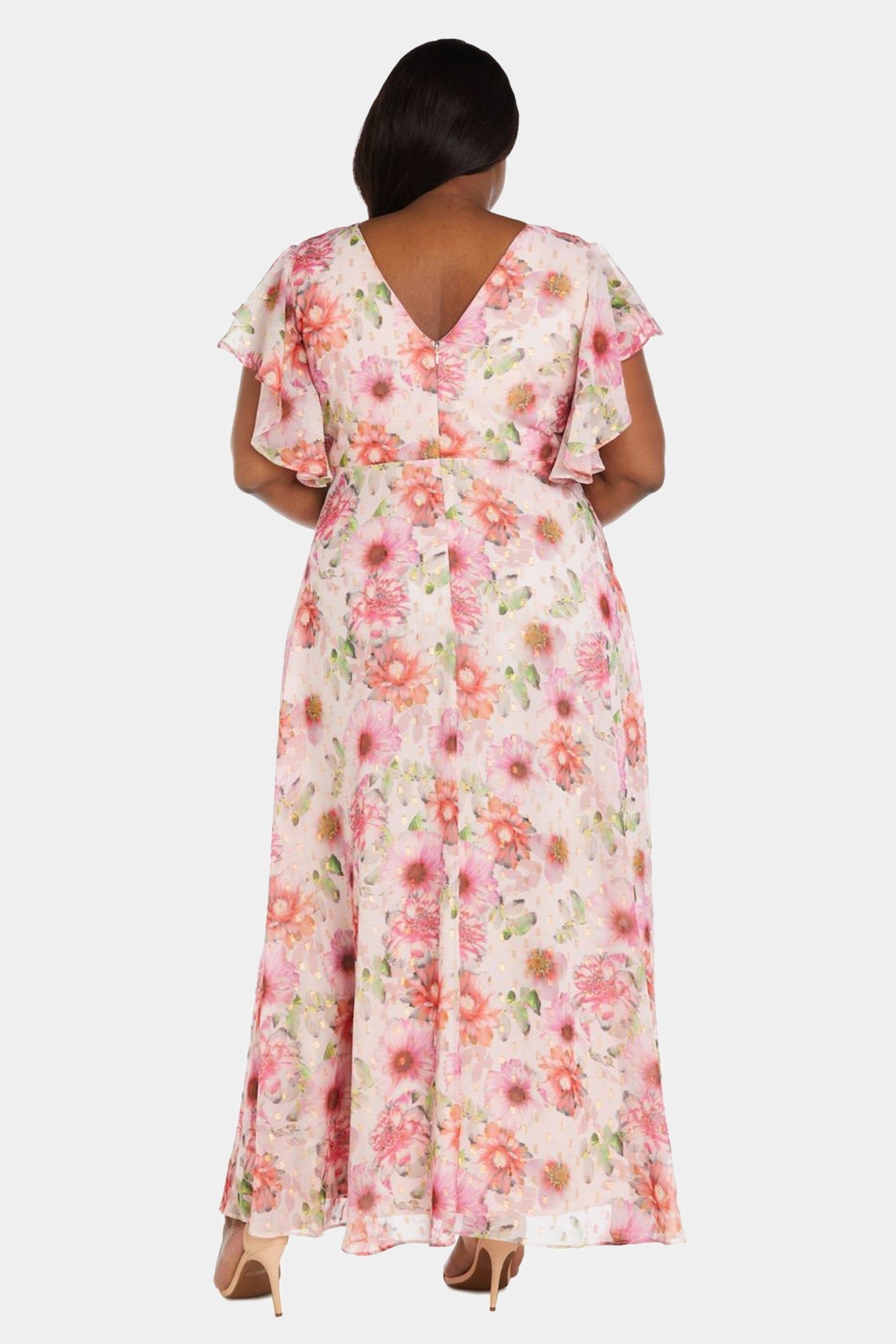 Halter Ruched Waist Veil Maxi Dress sold by Lord & Taylor product image thumbnail 3