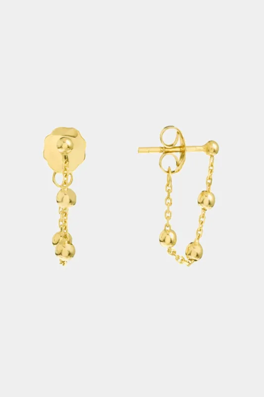 Beaded Chain Huggie Earrings sold by Lord & Taylor