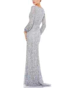Long Sleeve Wrap Gown sold by Lord & Taylor