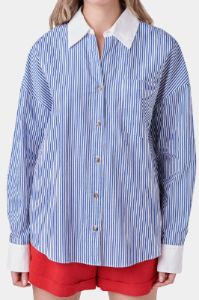 Striped Poplin Shirt sold by Lord & Taylor