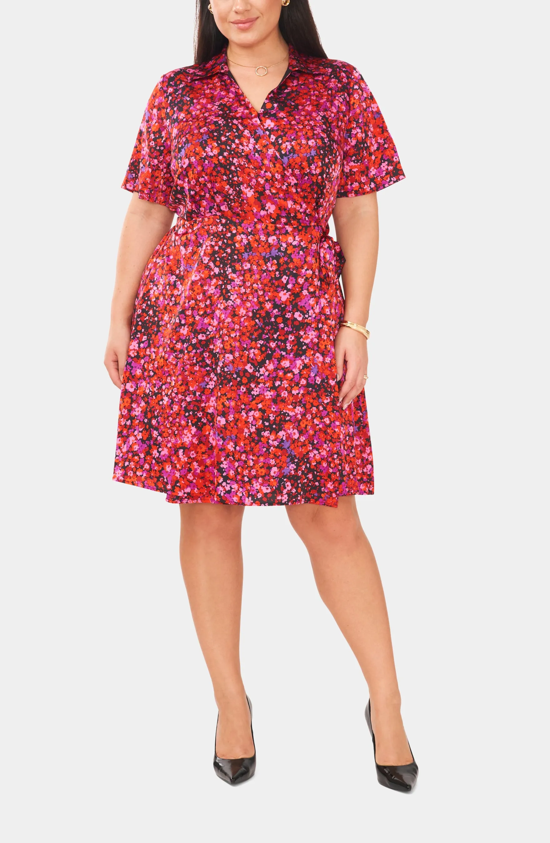 Collared Wrap Dress sold by Lord & Taylor product image thumbnail 5