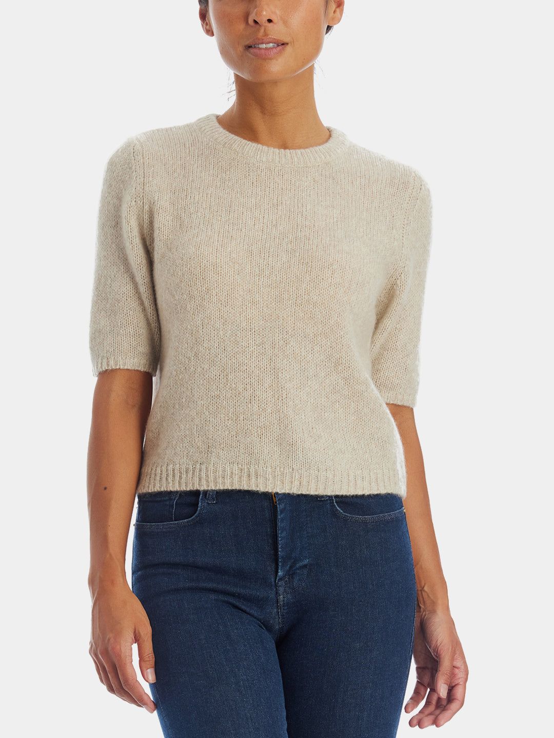 Brenda Cashmere Short Sleeve Sweater sold by Lord & Taylor
